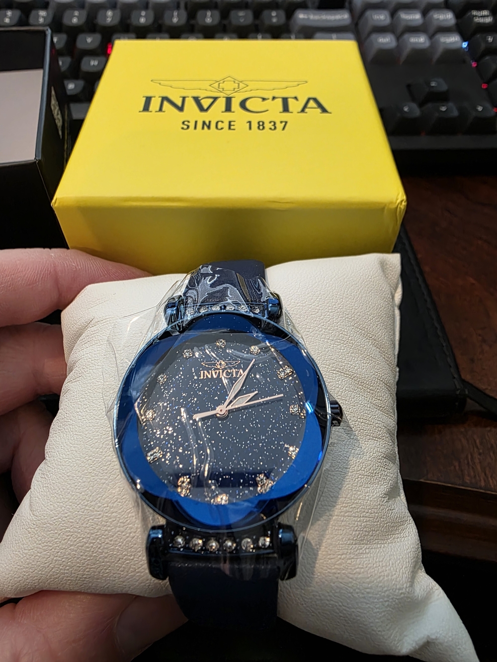 Invicta Celestial Women’s Blue Crystal Accent Watch 34mm 70332